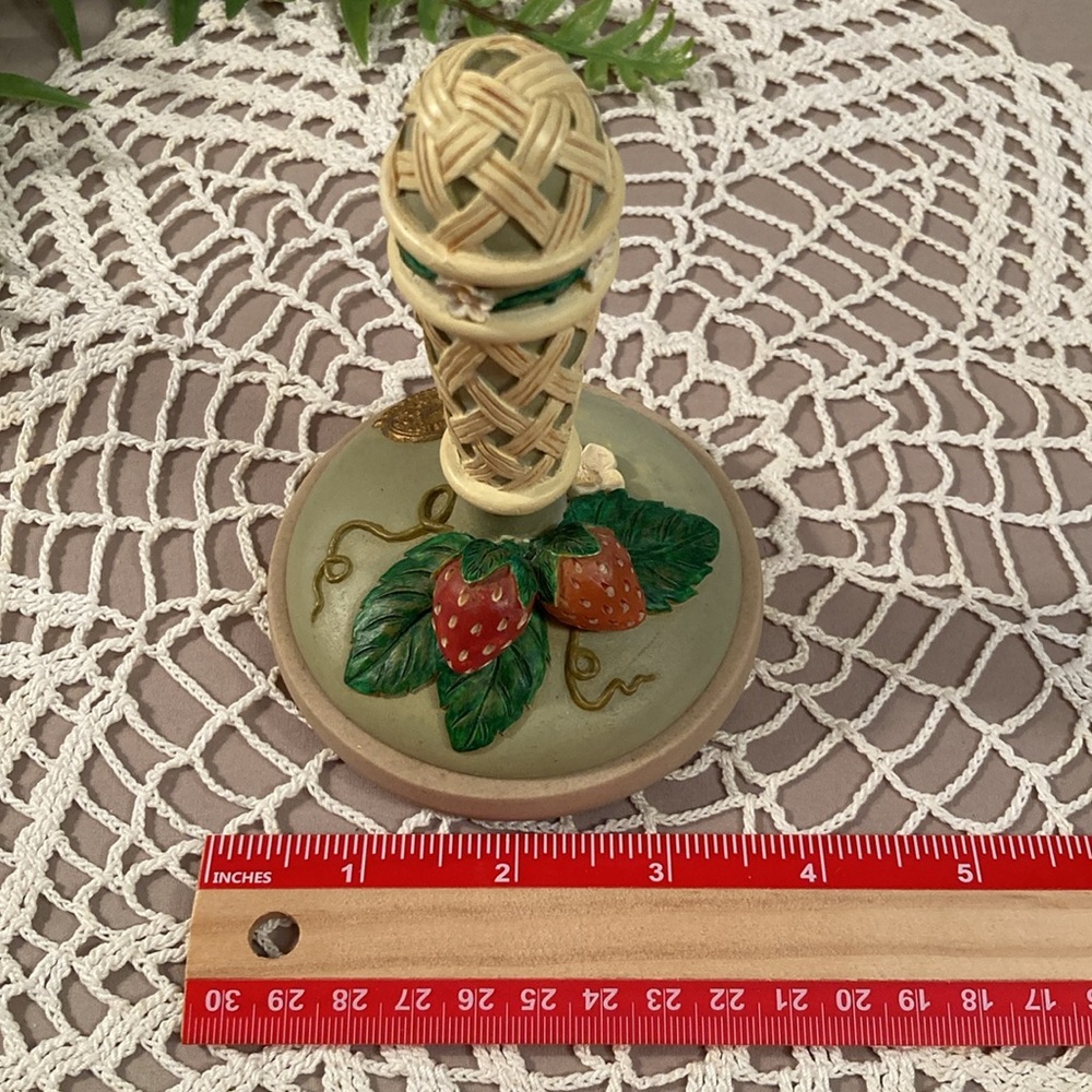 Vintage Strawberry Design Cookie Stamp Brown Bag Cookie Art 1995 - Picture 14 of 15